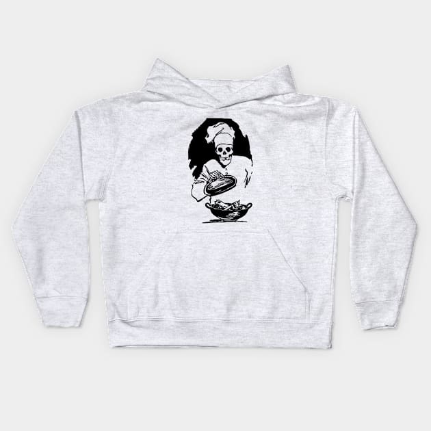 Death Served Kids Hoodie by MaxGraphic